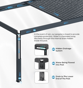 Porte coulissante en aluminium à double vitrage, cadre en aluminium thermolaqué, design moderne, prix de gros - Product Image 5