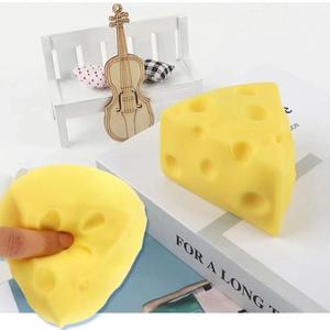 Jouet à presser en forme de fromage en PP souple, écologique, fait main, à montée lente, anti-stress sensoriel pour enfants et adultes, vente en gros - Product Image 5