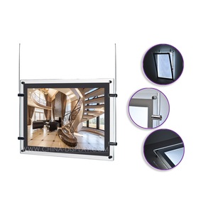Supports de panneaux publicitaires lumineux en acrylique pour agences de voyage A2 A3 A4, à fixer au mur, pour la vente au détail - Product Image 3