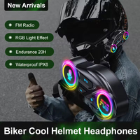 Headset Nirkabel Helm Motor Y13, Speaker, Mendukung Panggilan Hands-free, Earphone untuk Pengendara