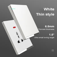 Enchufe de interruptor de Panel acrílico ultrafino tipo C enchufe de carga 20/40A enchufe de interruptor británico de alta potencia