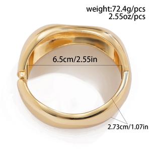 2024 nouveauté mode pas cher en gros à la mode <span class=keywords><strong>Bracelet</strong></span> en alliage métallique <span class=keywords><strong>Bracelet</strong></span> en alliage métallique texture lisse fil <span class=keywords><strong>bracelet</strong></span> jonc - Product Image 5