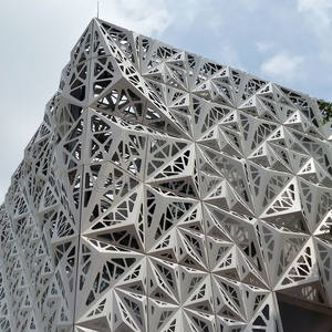 <span class=keywords><strong>Façade</strong></span> en aluminium découpée au laser pour bâtiment moderne, panneaux muraux 3D, <span class=keywords><strong>architecture</strong></span> métallique personnalisée, murs-rideaux - Product Image 6