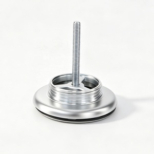 Siphon de lavabo encastré profil bas en acier inoxydable 304, G1-1/4" sans fente pour lavabo à poser sans trop-plein - Product Image 4
