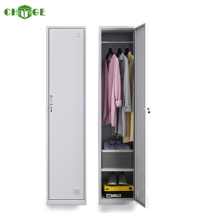 Armario de Acero, Armario de Almacenamiento de Metal de Una Puerta, Armarios con Cerradura para Ropa - Product Image 3