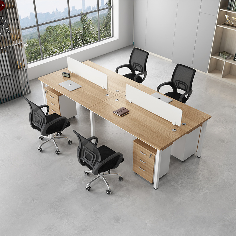 Ergonomic Design Employee Workstation Office Desk Computer Table with ...