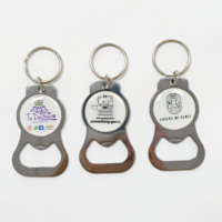 Porte-clés décapsuleur personnalisé en acier inoxydable et PVC, écologique, avec options de gravure laser et de sublimation - Supports vierges pour cadeaux promotionnels