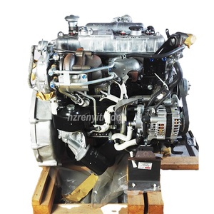 ยี่ห้อใหม่ <span class=keywords><strong>ISUZU</strong></span> NKR77 <span class=keywords><strong>4JH1</strong></span> <span class=keywords><strong>4JH1</strong></span>-TC 3.0L 3000 CC Complete ดีเซลเครื่องยนต์ชุดมอเตอร์ Assy สำหรับรถบรรทุกรถกระบะ - Product Image 1