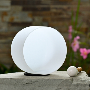Cuenco de Cristal de Cuarzo Blanco Lechoso de 6-37 Pulgadas, Precio de Fábrica Jinfang, Instrumento de Sonido para Sanación y Yoga - Product Image 5