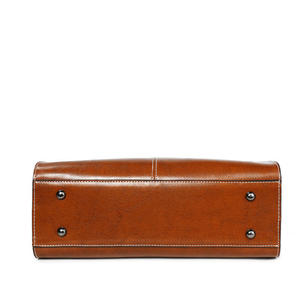 Bolso de Mano de Cuero Vacuno Genuino Andong de Gran Capacidad para Mujeres y Chicas, Bolso de Hombro de Moda, Bolso Casual para el Trabajo, con Asa Superior, Modelo 881 - Product Image 5