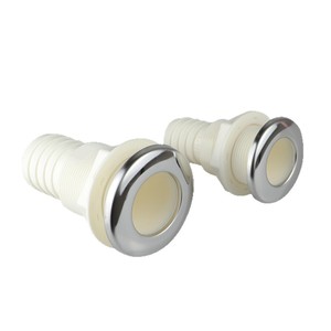 RICHWITS ABS Plastic Water Outlet With Steel Cap For <b>Yacht</b> Boat RV Drain Hole Marine Accessory - Product Image 1