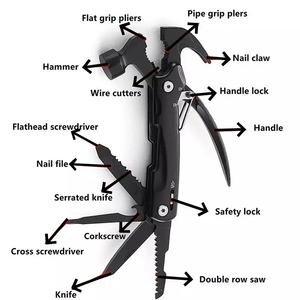 Martillo de Emergencia Multiherramienta de Acero Inoxidable Duradero y de Venta Caliente con Alicates para Acampar al Aire Libre - Product Image 6