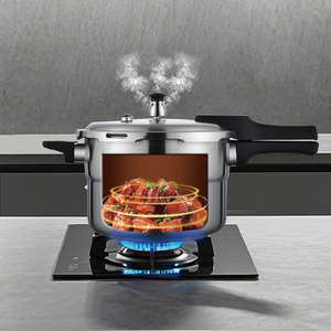 طنجرة ضغط يدوية عالية الجودة من الفولاذ المقاوم للصدأ 304 سعة 7 لتر متعددة الوظائف 5 في 1 للاستخدام المنزلي - Product Image 2