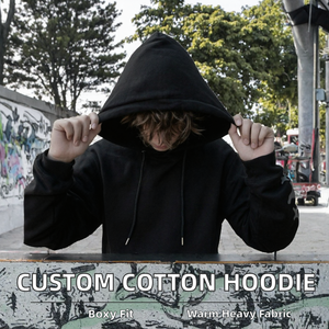 Sudadera con Capucha de Invierno para Hombre, Personalizada, de Algodón, 360GSM, Gruesa, Oversize, con Impresión Digital y Bordado, Venta al Por Mayor, OEM - Product Image 2