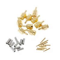 Conector macho SMA de bajo coste, engarce LMR100 RG174 RG316, Cable RF Coaxial SMA macho
