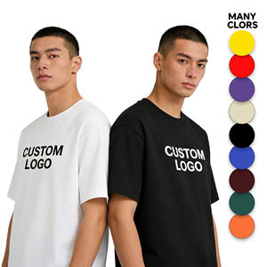 Camisetas de Manga Corta para Hombre, Tejidas, 100% Algodón, Corte Holgado, Personalizadas con su Marca, con Logotipo, Eslogan o Letras Impresas - Product Image 1