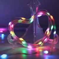 Lampu Hias KCX 5cm Spacing Clear Wire Seed Fairy String Lighting Tahan Air untuk Dekorasi Natal Pesta Pernikahan