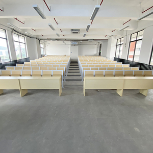 Asientos de Madera para Aulas Universitarias, Sillas y Mesas Fijas para Teatros Escolares y Universitarios - Product Image 2