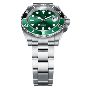 Reloj Automático para Hombre MANBUSHIJIE de 40 mm, Reloj de Pulsera de Acero Inoxidable, Cristal de Zafiro, 10 Bares de Resistencia al Agua, Luminoso, Estilo Buceo - Product Image 3