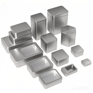 Bán buôn hình chữ nhật hộp thiếc kim loại, cookies sô cô la kẹo bao bì hộp. Tùy chỉnh UV in kim loại bao bì hộp - Product Image 1