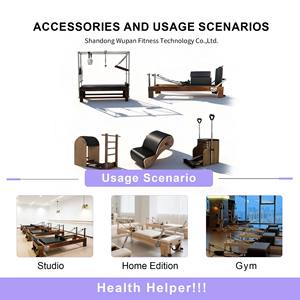 <span class=keywords><strong>เก้าอี้</strong></span>ไม้ห้าชิ้นสำหรับโยคะ พิลาทิส และอุปกรณ์รีฟอร์มเมอร์ พร้อมบันไดเสริมความมั่นคง - Product Image 1