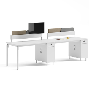 Modern Office Partitions Modular Office Cubicles for <strong>Small</strong> Space Studio <strong>Desk</strong> Workstation <strong>With</strong> <strong>Storage</strong> - Product Image 4