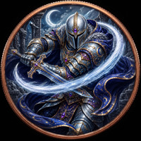 Pièce de monnaie en cuivre pur 999 de 5 oz, série Armure Médiévale de dessin animé, couleur en relief UV 3D, édition de collection