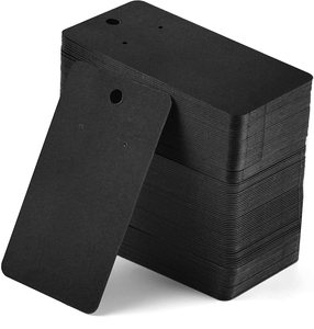 Emballage de bijoux personnalisé moderne avec logo, carte noire pour bijoux - Product Image 1