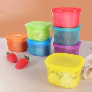 Set of 7 500ml Mini Plastic Storage Container Kitchen Meal Prep Container Food Containers Set