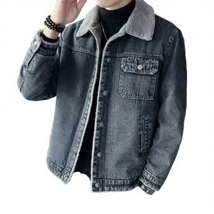 Chaqueta de Forro Polar Larga para Hombre, Hecha a Medida, de Algodón Azul, Ecológica, con Calefacción Frontal y Logotipo, Tallas Grandes - Product Image 2
