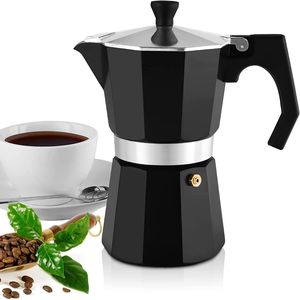 誘導6カップストーブトップエスプレッソコーヒーメーカークラシックイタリアンアルミニウムモカポット、ソフトタッチハンドル付き - Product Image 4