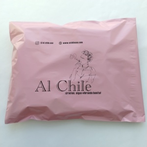 Custom Print Peach Biodegradable Poly Post Mailer Clothing Packing Plastic Mailing Shipping <b>Bag</b> for Clothing Postal Courier <b>Bag</b> - Product Image 2