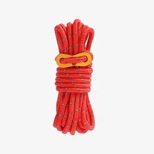 Nylon-Reflexionsseil hochfestes Seil langlebig bunt chemisch resistent doppelt geflochtenes Nylonseil für Tasche und Kleidung
