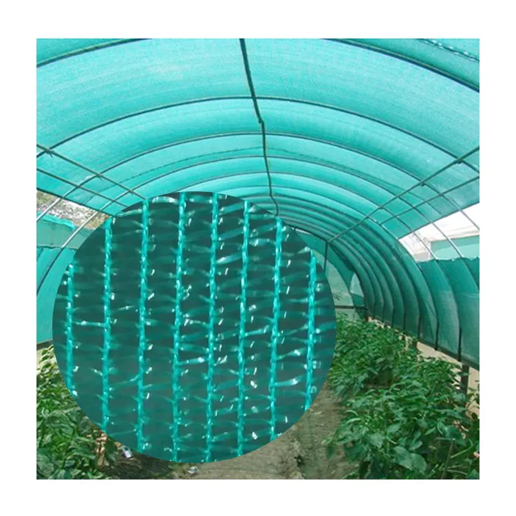 HDPE Sun Shade Net ngoài trời Nông Nghiệp Nhà kính bóng râm màu xanh lá cây