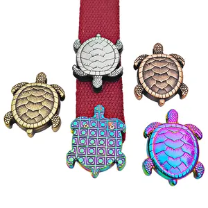 Boucle de fermeture à glissière en cuir, clip de fin décoratif de sangle en métal de Logo personnalisé - Product Image 1