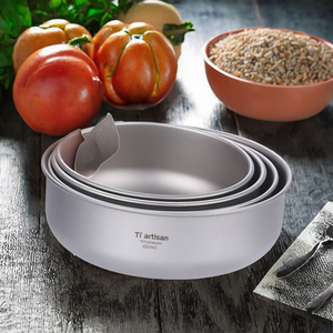 Rover 纯钛双层隔热环保无毒超轻餐具套装，用于盛汤、米饭、麦片 - Product Image 2