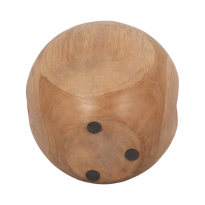 Ciotola per Candela Profumata in Legno di Teak, Piccola Candela Decorativa a Colonna per Esposizione Domestica - Product Image 5
