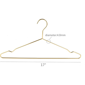 Golden Metal Multifunction <b>Clothes</b> Shirts Hanger with Groove Strong Bearing Capacity 40cm X 20cm Gold-plated Coats Suit Rack - Product Image 5
