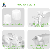 prouve que les pochettes de bec liquide de vin de qualité alimentaire tiennent debout le papier d'aluminium pour les boissons