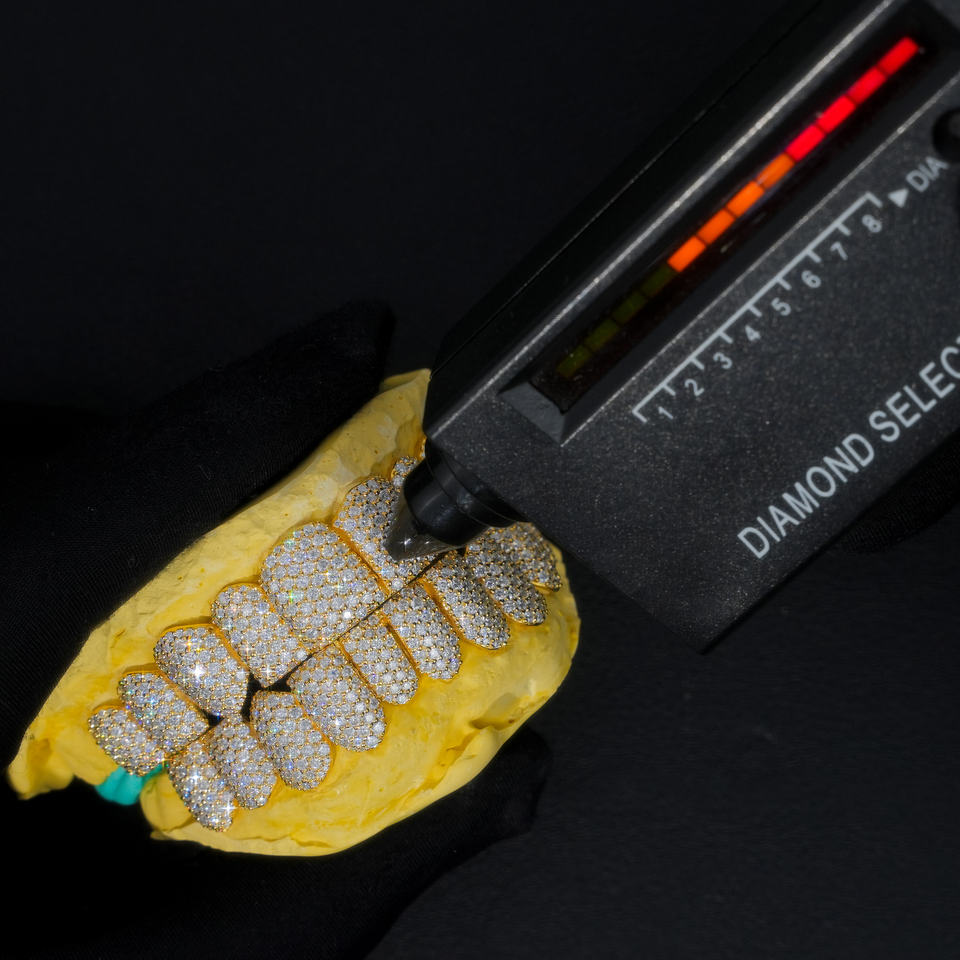 DOPE Jewelry Moissanite Grillz Bottom Custom Hip Hop Grillz Teeth ...