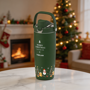 Tairflask – Nouvelle Tasse de Voyage Isotherme en Acier Inoxydable 304 Vert Noël, 12oz, 17oz, 25oz, 33oz, avec Poignée, pour Café et Extérieur - Product Image 2