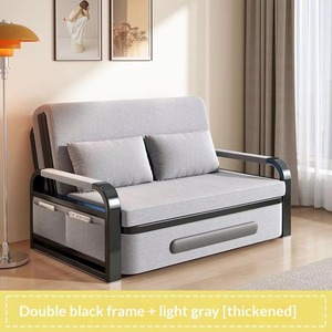 Sofá Cama Moderno al por Mayor, Convertible, Plegable, con Almacenamiento, Bolsillo Lateral, Tela Lavable, para Hotel, Dormitorio, Suave y Fresco - Product Image 5