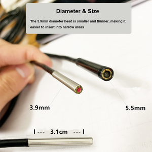 <span class=keywords><strong>Endoscope</strong></span> sans fil flexible semi-rigide de 3,9 mm, résolution HD 2MP, étanche IP67, caméra d'inspection <span class=keywords><strong>WiFi</strong></span>, capteur CMOS, LED - Product Image 4