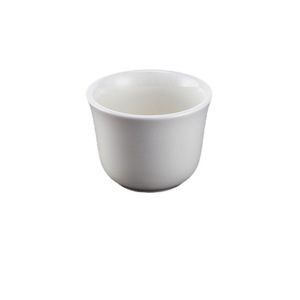 Taza de té de cerámica gruesa, porcelana blanca pura, apta para microondas, vajilla de hotel para el té de la tarde - Product Image 1
