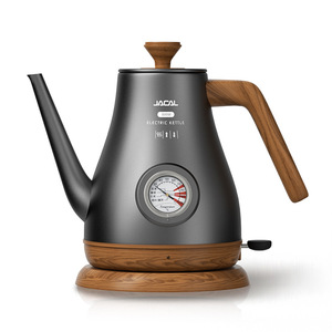 JACAL Electric <b>Kettle</b> 800W 1L <b>Temperature</b> <b>Control</b> Wooden Handle Coffee Tea Maker - Product Image 1