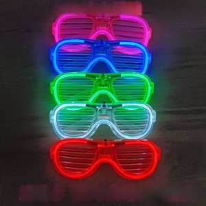 Gafas LED luminosas Persianas de flash fluorescentes para fiestas de conciertos y vítores Accesorios y juguetes al por mayor Decoración de fiesta novedosa - Product Image 6