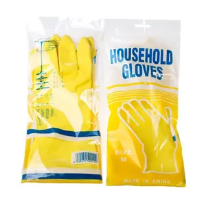 Guanti in gomma da lavoro a mano a maniche lunghe con guanti in lattice industriale di marca Sun giallo 2023