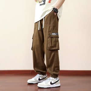 Pantalones Jogger Holgados de Estilo Americano para Hombre, Otoño Invierno, Casuales, de Baja Elasticidad, Pintados, Antiarrugas, de Forro Polar, Novedad 2024, Versátiles y a la Moda - Product Image 3