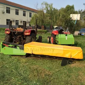 Yüksek kaliteli saç kremi kesme saman yeni tasarım Mini döner diskli çim biçme makinesi küçük traktör için
