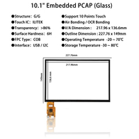 Panel LCD AUO 10.1'' 1920x1200 G101UAN01.0 Layar Resolusi Tinggi untuk Perawatan Kesehatan, Layar TFT LCD 10.1 Inci